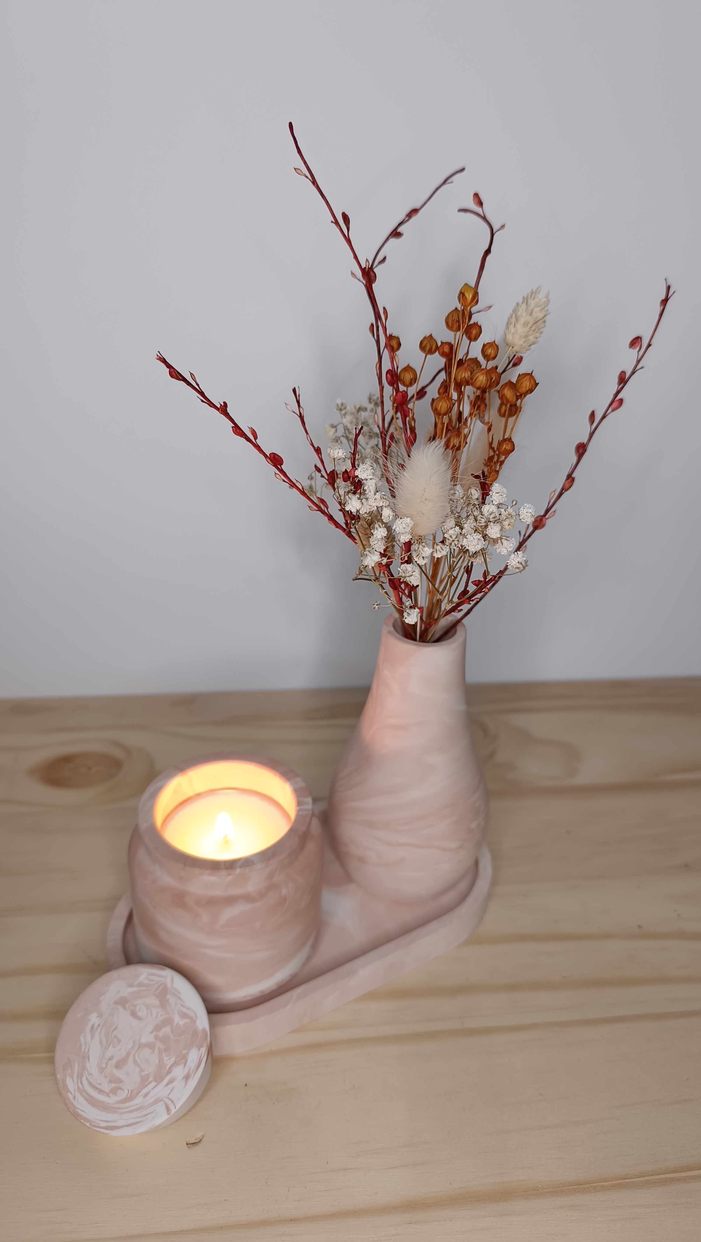 DIY Raysin 200 – Vase, plateau et contenant pour bougie